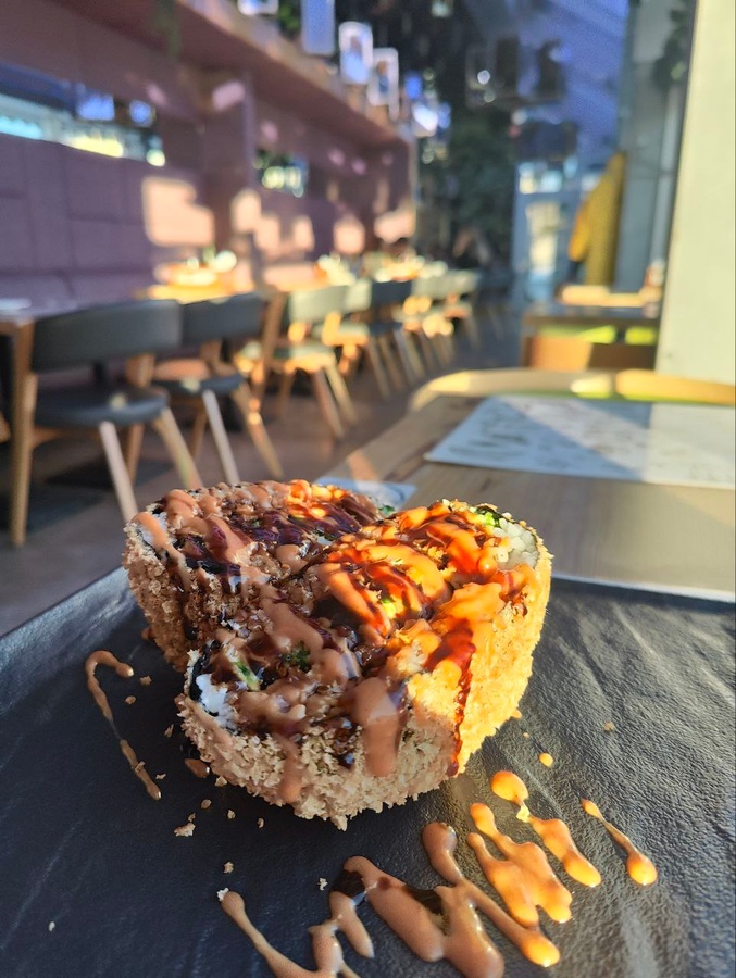 Sushi "Burger with shrimp"