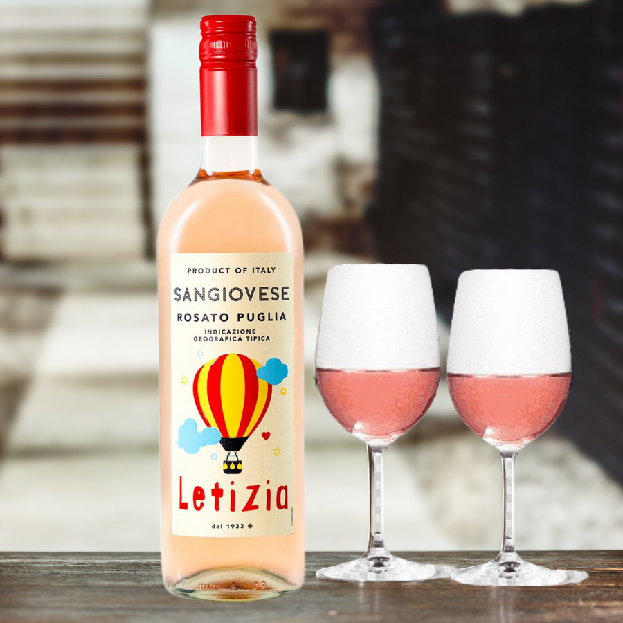 Pink wine "Sangiovese Rosato IGT Puglia, Letizia" semi-sweet 0.75 l