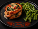 Fried red fish with asparagus beans