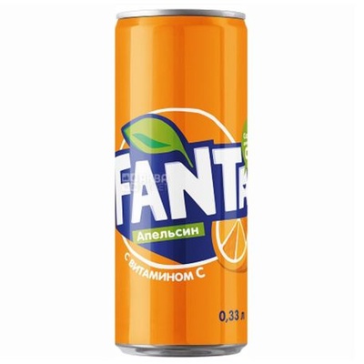 "Fanta", sweet water, 0.33 liter plastic bottle