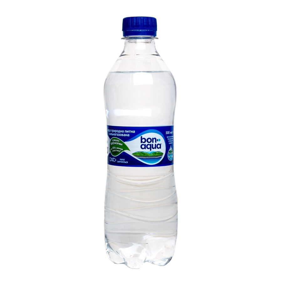 "БонАква", газированная, пластиковая бутылка 0,5 л