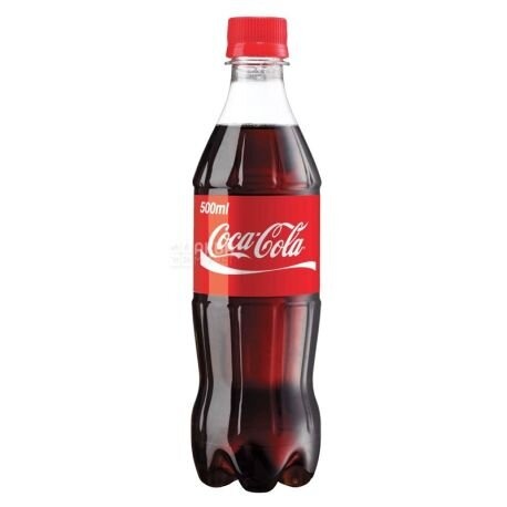"Кока-Кола", вода солодка, пластикова пляшка 0,5 л