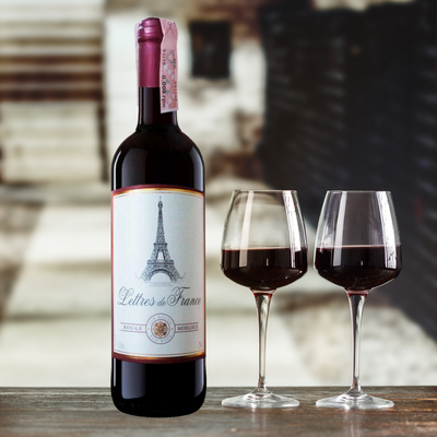 Вино красное "Rouge Moelleux, Lettres de France" 075 л