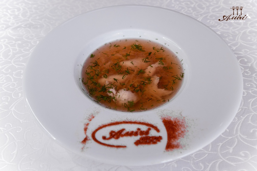 Soup "Minestra di Pasta e' Pollo"